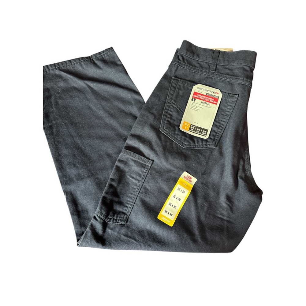 Carhartt Flame Resistant Loose Fit Canvas 5-Pocket Utility Work Pant 35x30. NEW
